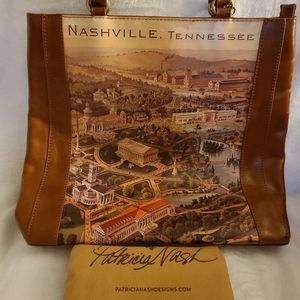 Patricia Nash Nashville travel postcard tote